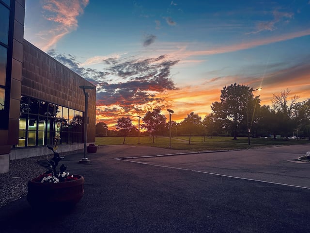 Beautiful Sunset Captured at University at Buffalo