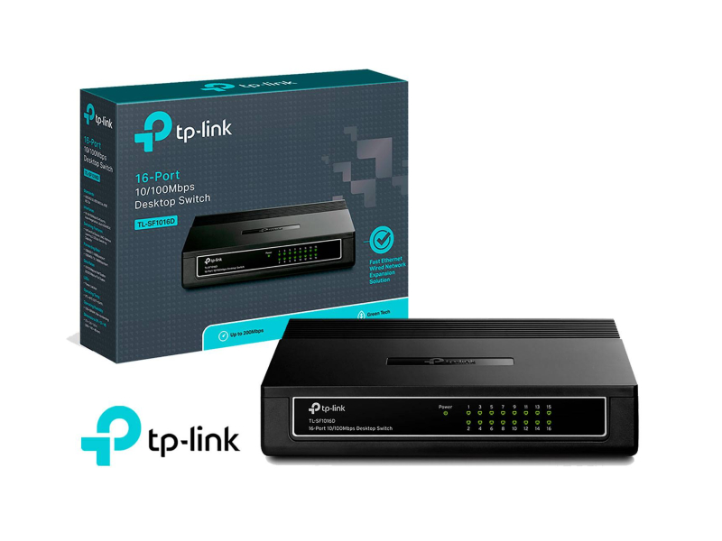 DESKTOP SWITCH TP-LINK TL-SF1016D 16-PORT 100MBPS