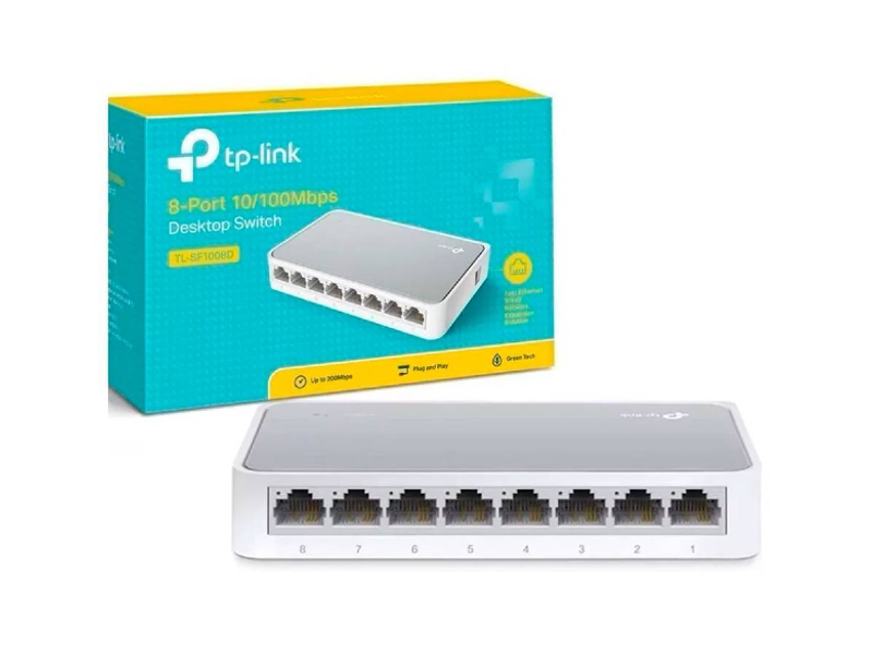 DESKTOP SWITCH TP-LINK TL-SF1008D 8-PORT 100MBPS