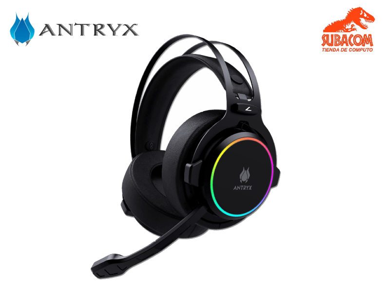 AUDIFONO C/ MICROFONO  ANTRYX WIRELESS ALPHARD 7.1 NEGRO RGB