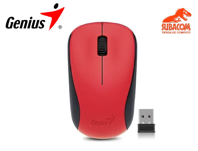 MOUSE INALAMBRICO GENIUS NX-7000, 1200 DPI, COLOR ROJO