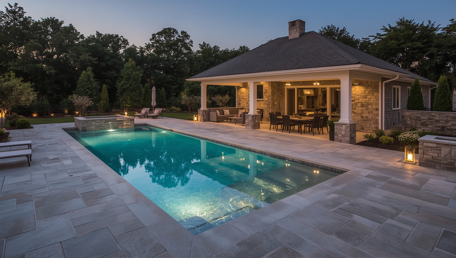 Luxury outdoor living space