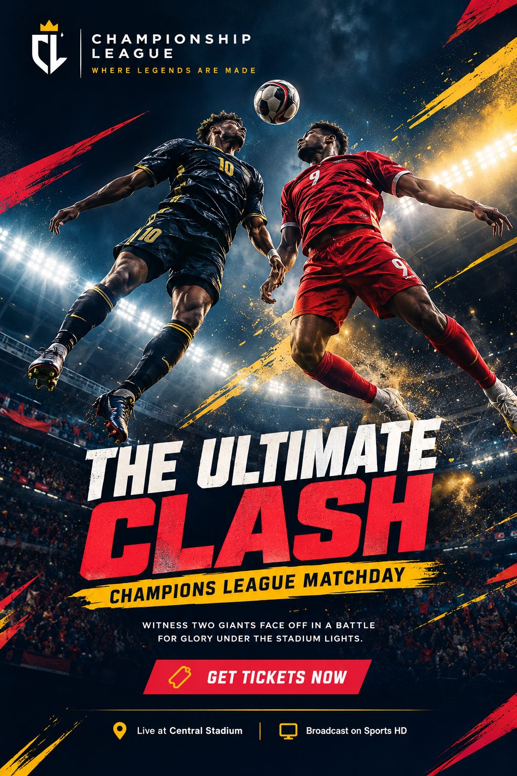 Example result made with Football Match Poster