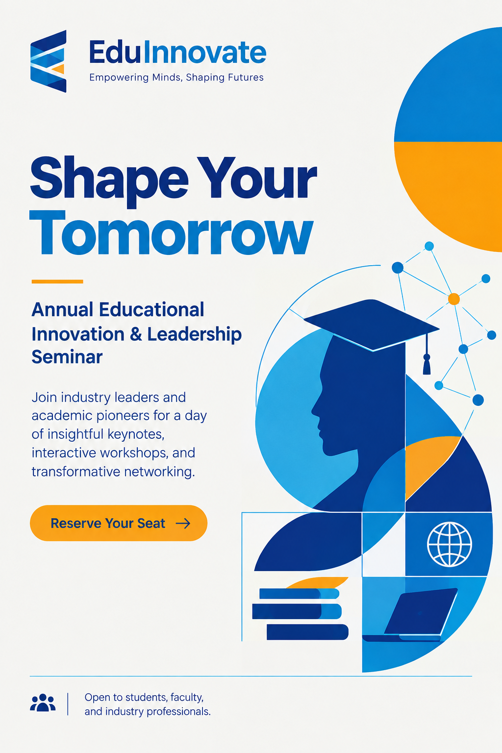 Example result made with Modern Educational Seminar Poster