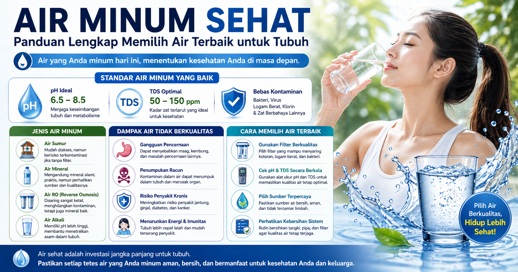Air Minum Sehat: Panduan Lengkap Memilih Air Terbaik untuk Tubuh