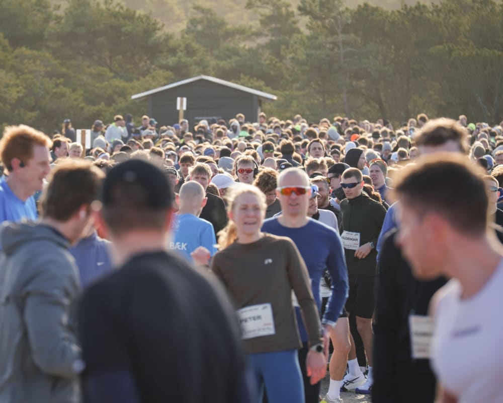 Løbere før starten til Hegnet Half halvmarathon