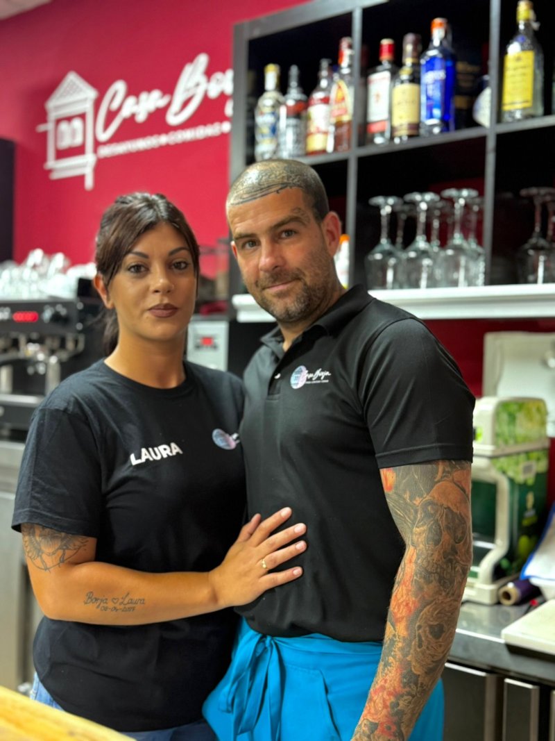 Equipo de cocina de Casa Borja