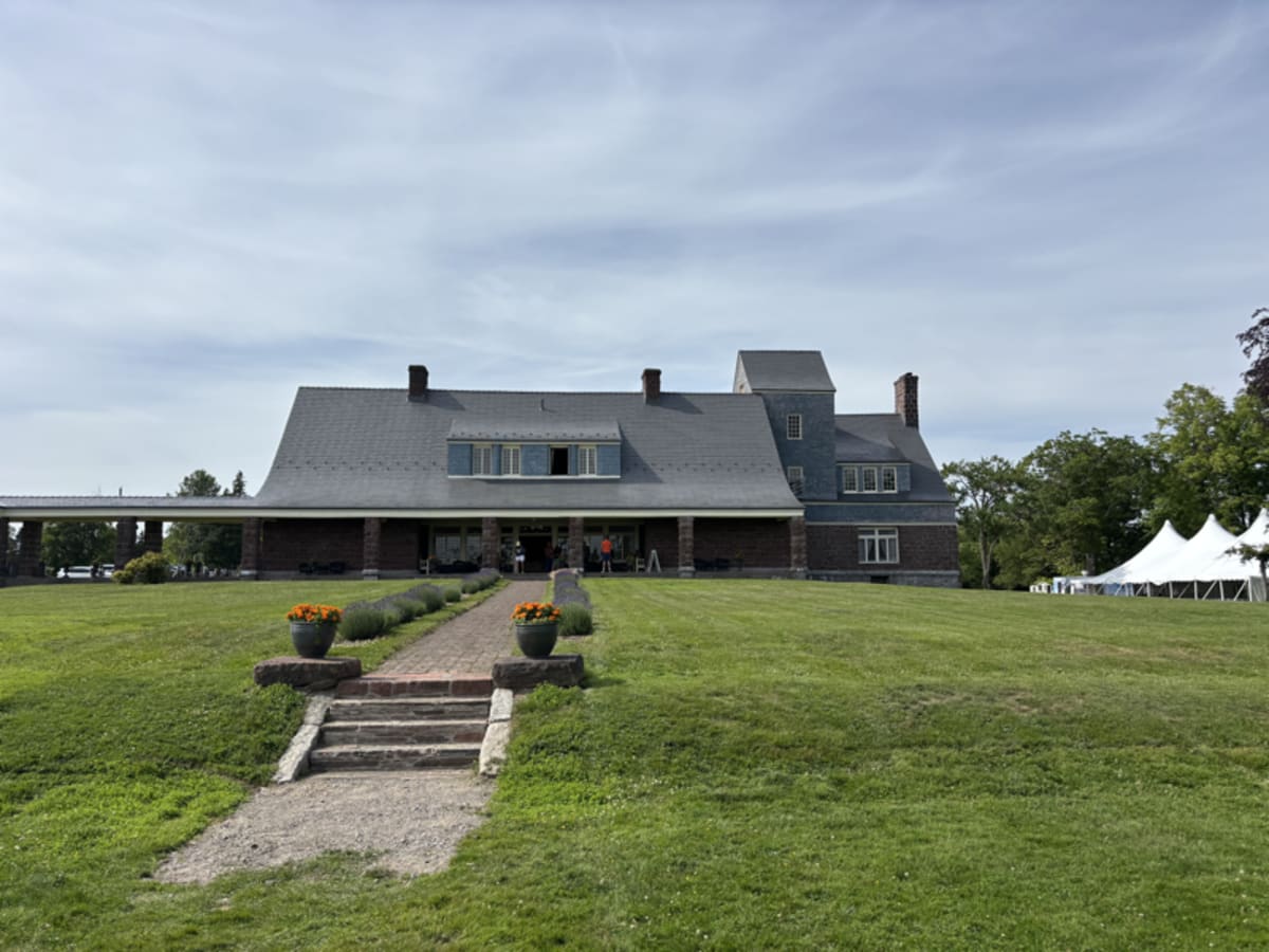 Historic house on Ministers Island showcasing elegant Victorian architecture