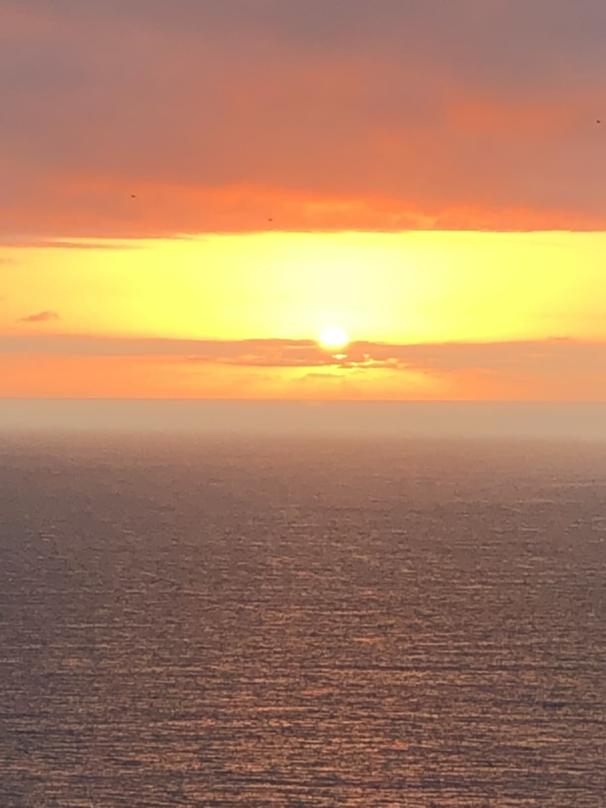 Sunset over the water in Puerto Vallarta