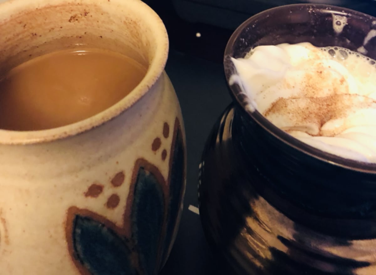 Perfect cup of coffee in the morning
