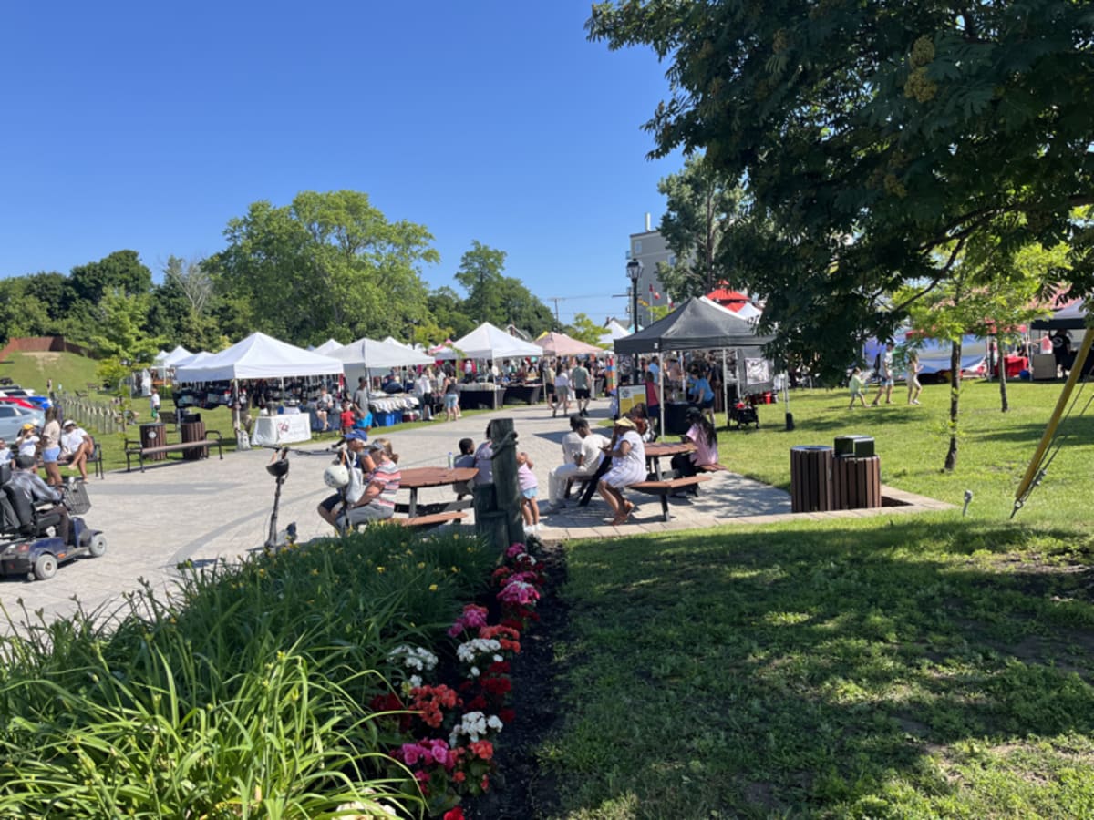 Local market scene