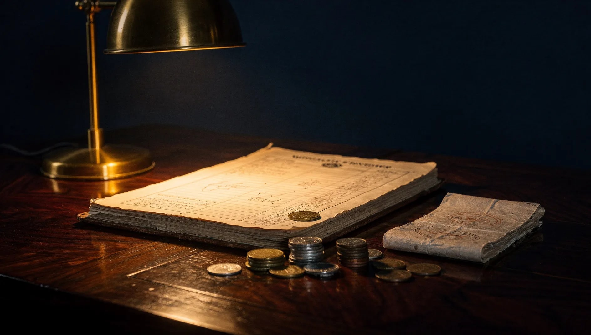 Registre d'épargne ancien et pièces évoquant l'héritage centenaire de la mutuelle Carac