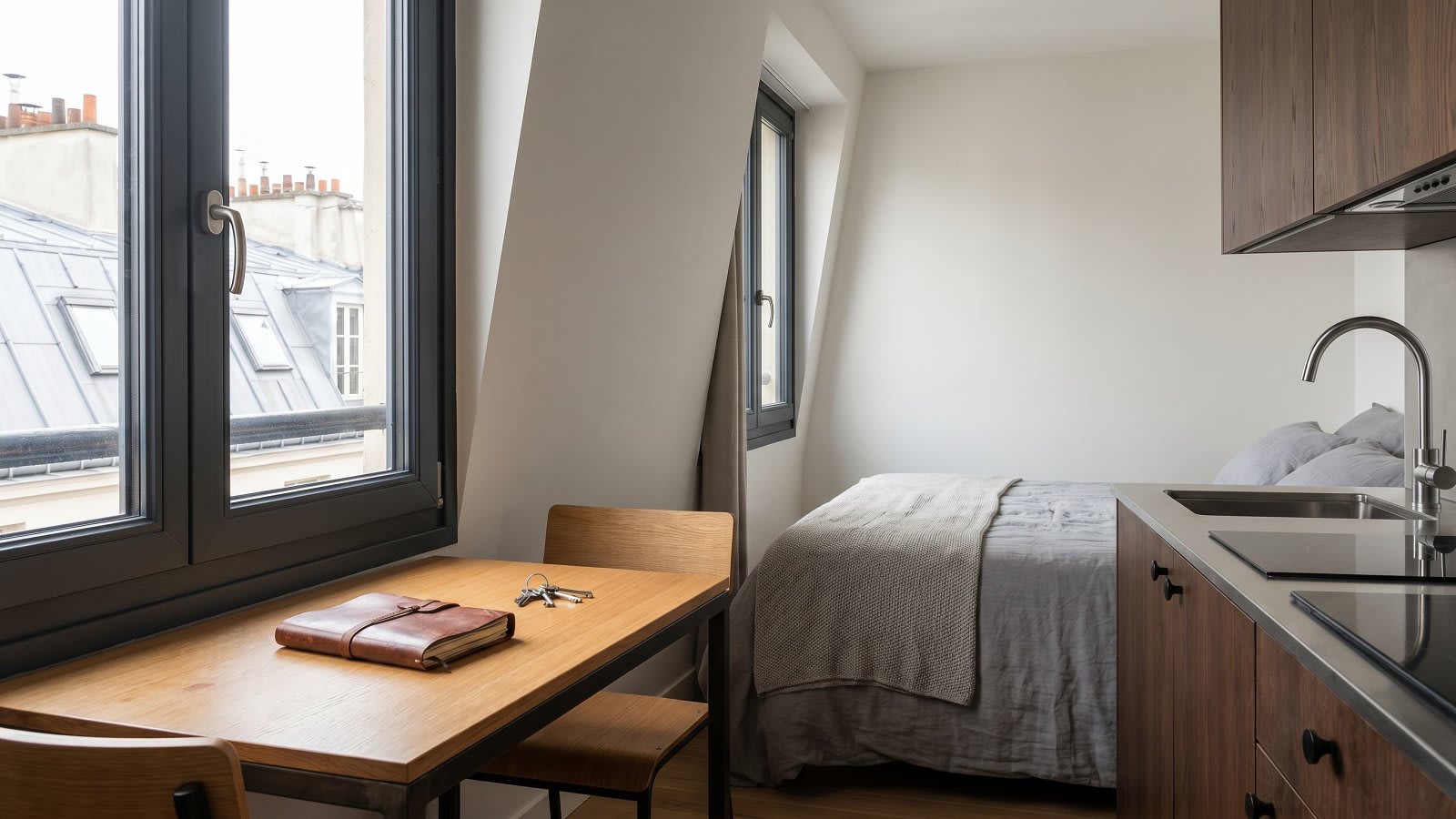 Studio meublé lumineux loué sous statut LMNP loueur meublé non professionnel