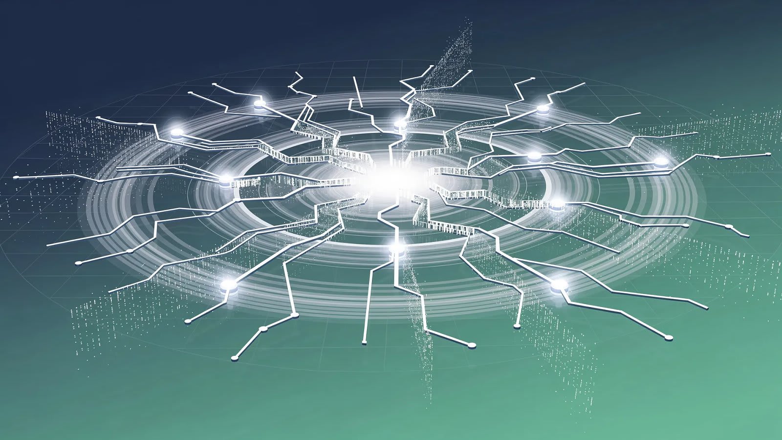 Illustration abstraite d'un réseau numérique fracturé se propageant en onde de choc, symbolisant la bascule d'un incident cyber vers une crise de réputation publique