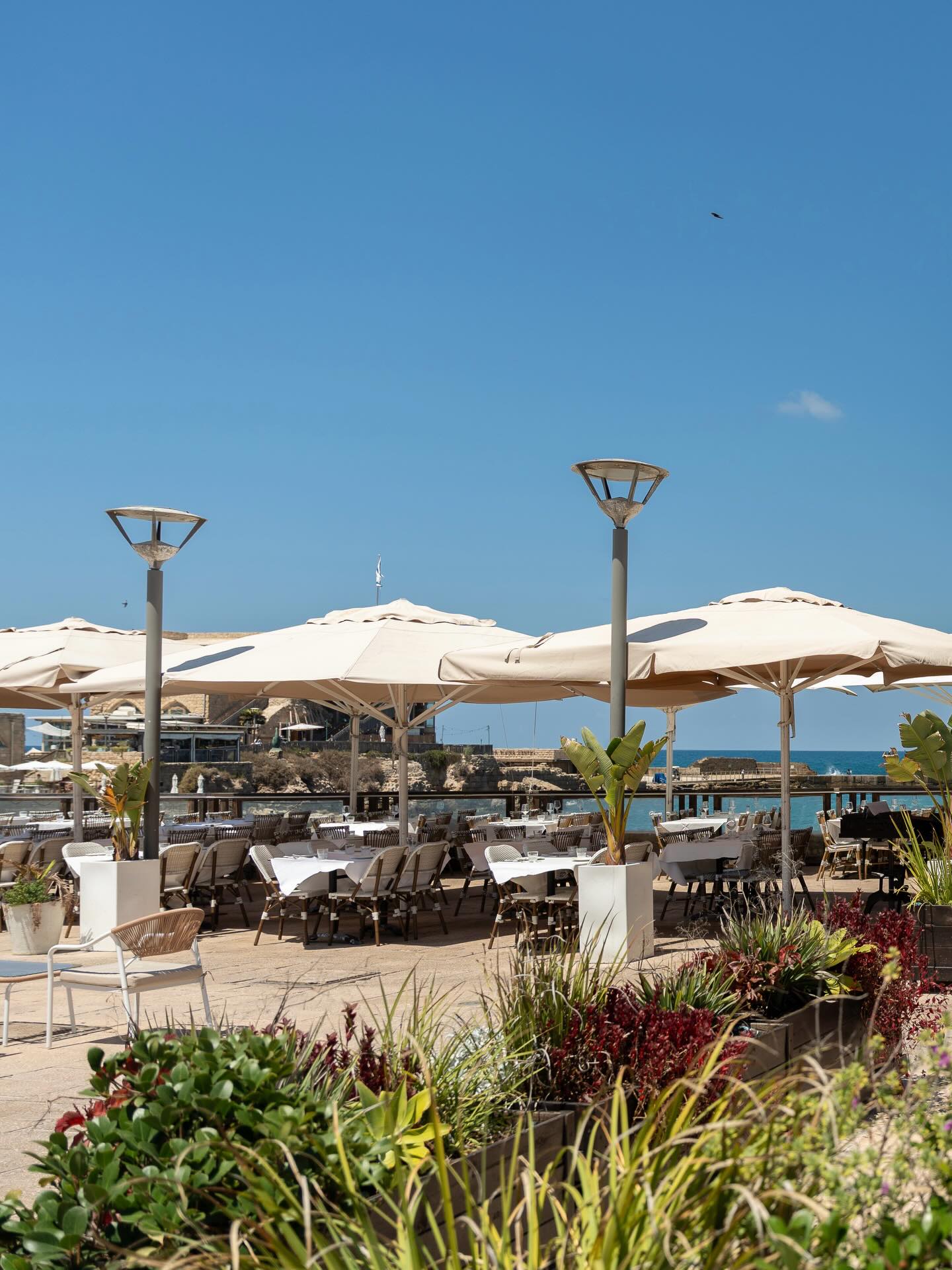 Mediterranean restaurant at HaTzal Banim, Caesarea