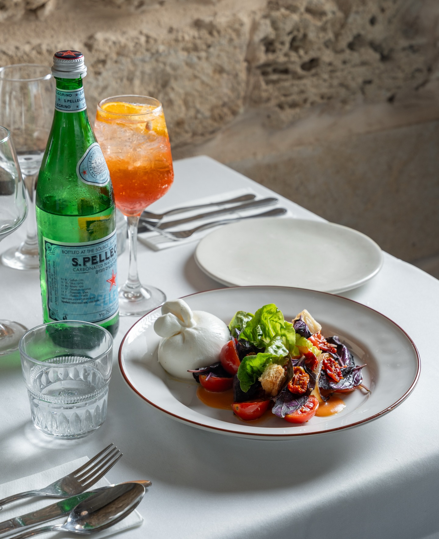 Italian cuisine at Aresto, Caesarea