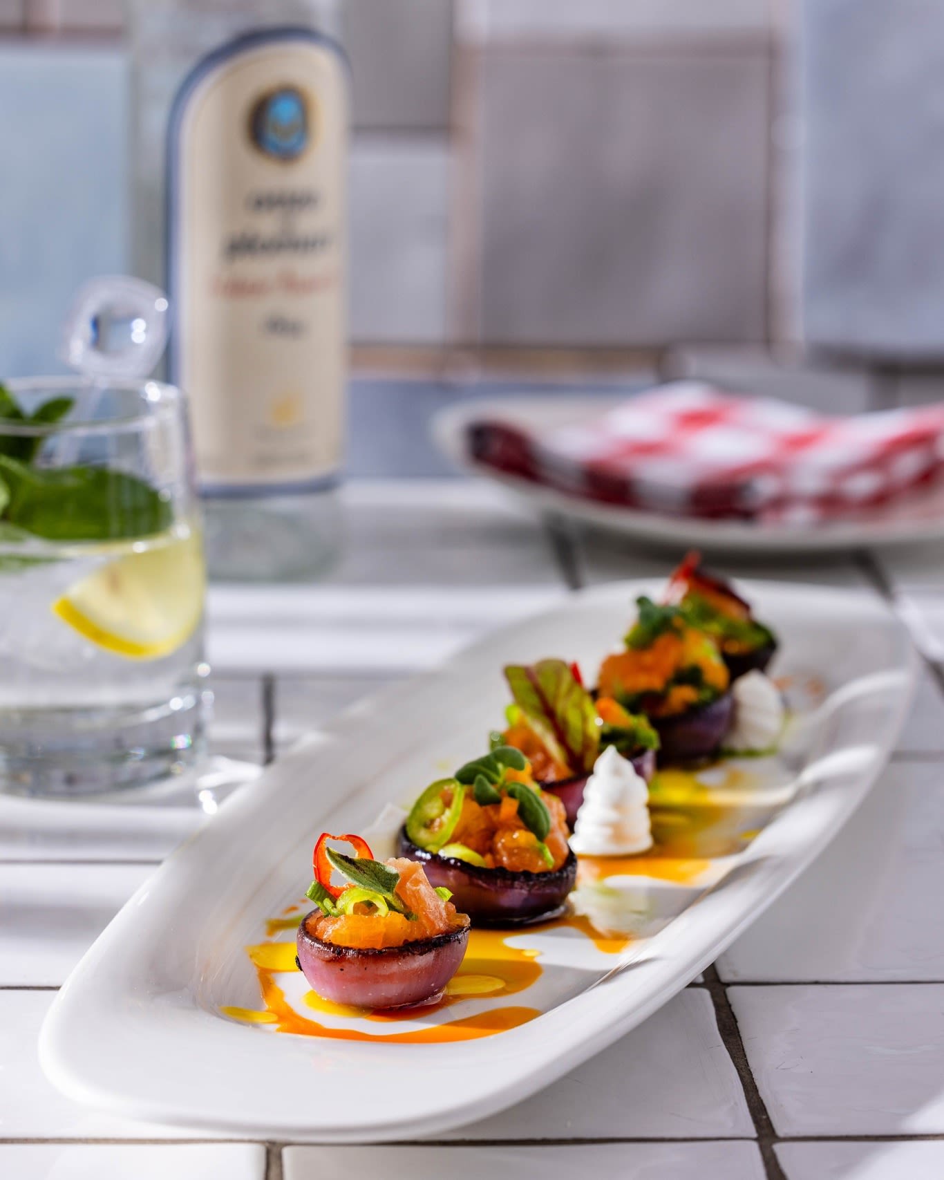 Mediterranean cuisine at Happy Fish, Jerusalem