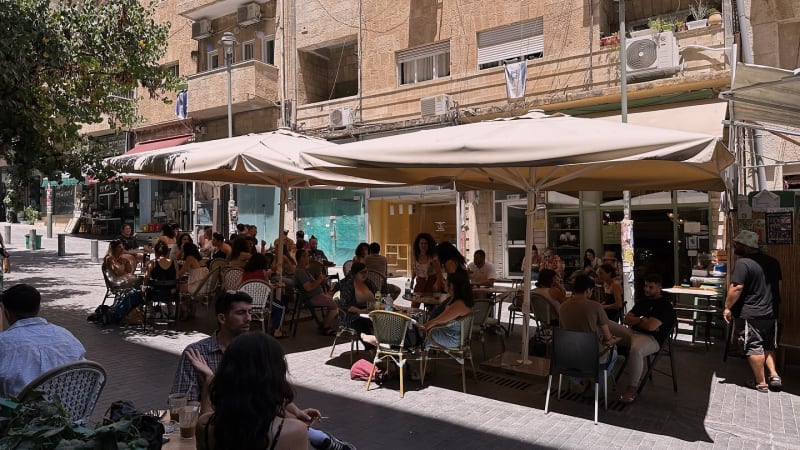 Cafe at Liba Café, Jerusalem