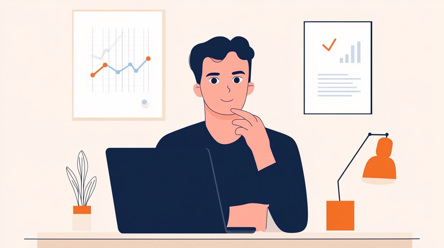 Analyste financier étudiant graphiques et fondamentaux d'entreprises