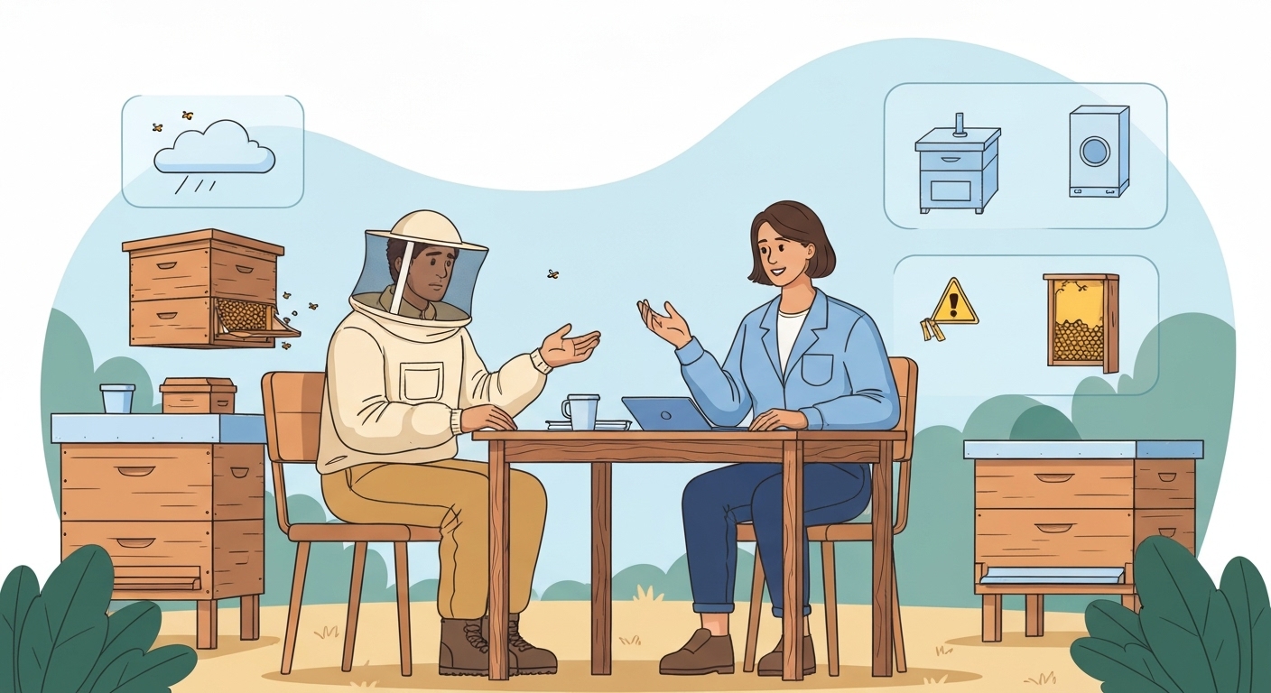 Infographie des sinistres les plus fréquents en apiculture