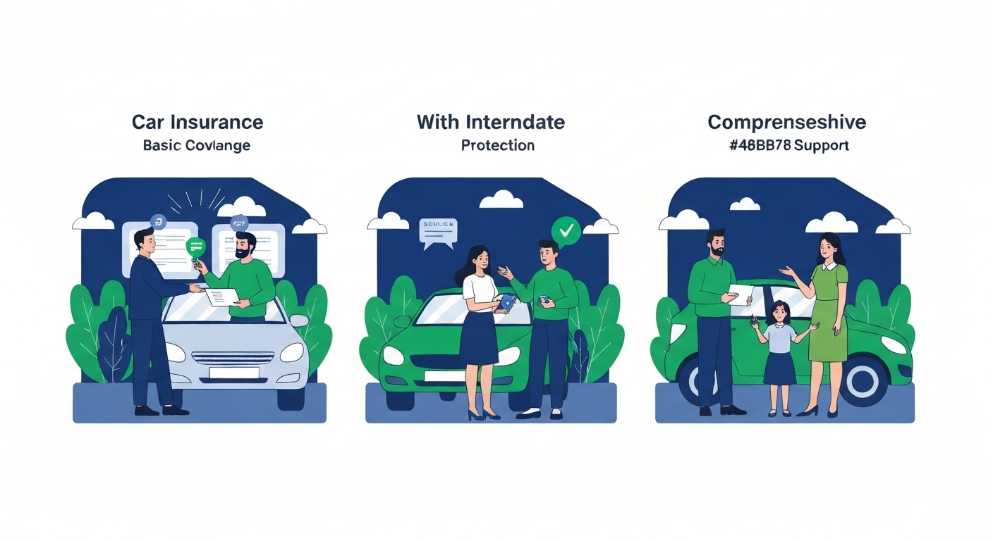 Comparaison visuelle des formules d'assurance auto