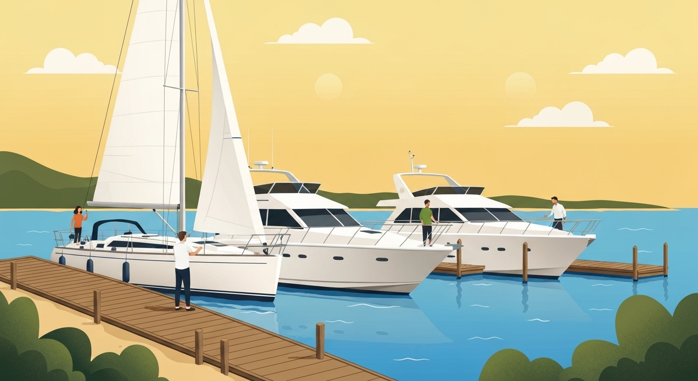 Comparaison visuelle entre différents types de bateaux assurés