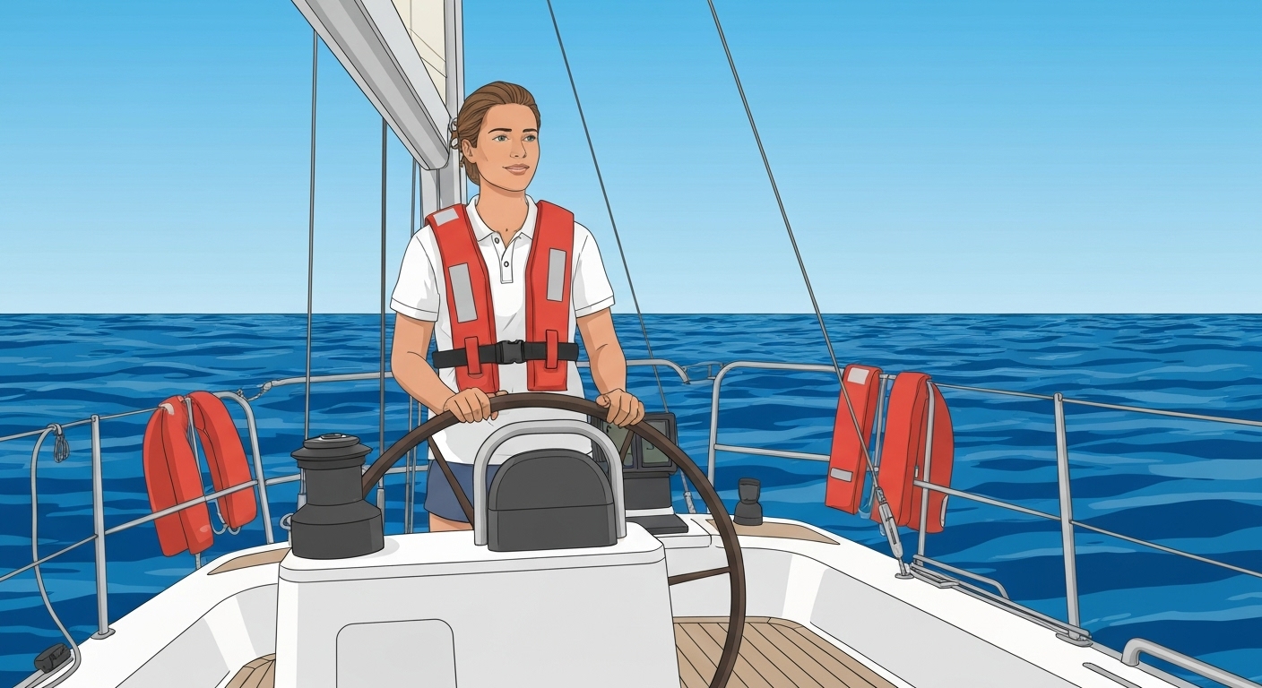 Propriétaire de voilier naviguant en toute sérénité