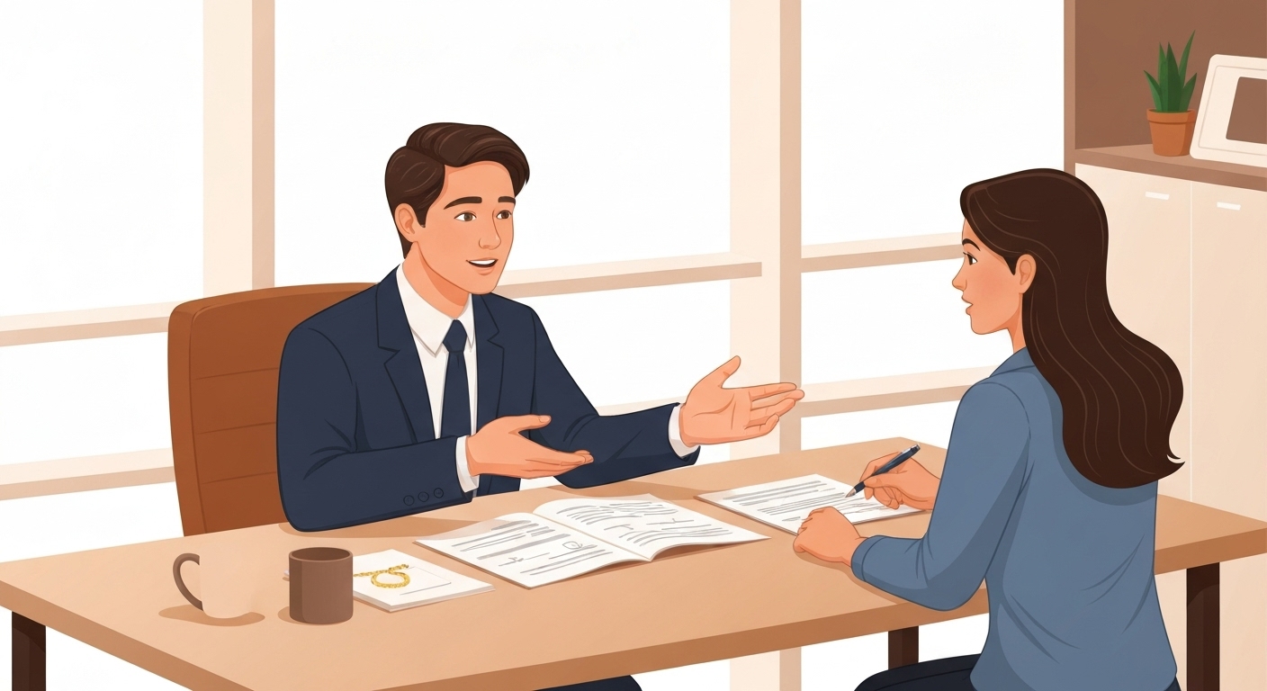 Conseiller France Épargne expliquant police assurance bijoux à client