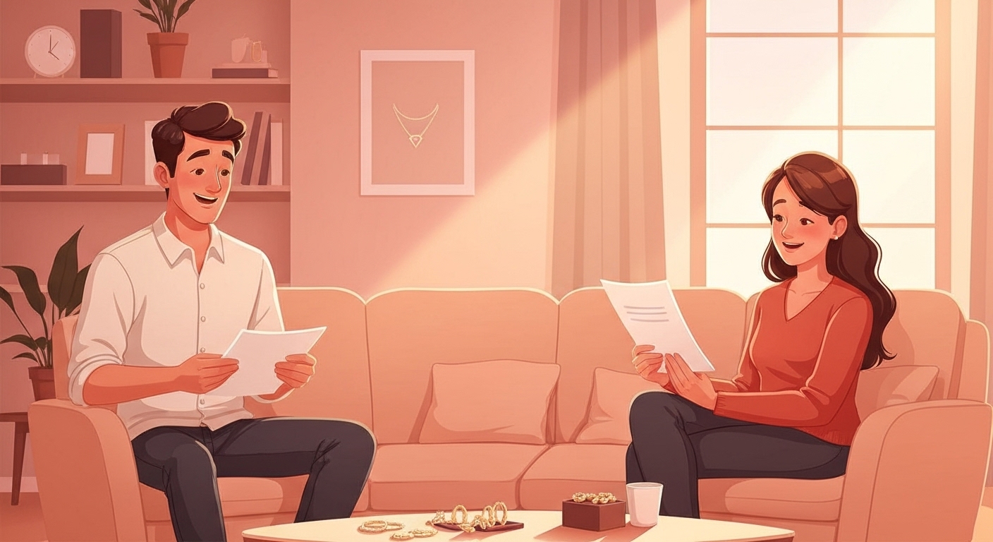 Couple français rassuré après souscription assurance bijoux