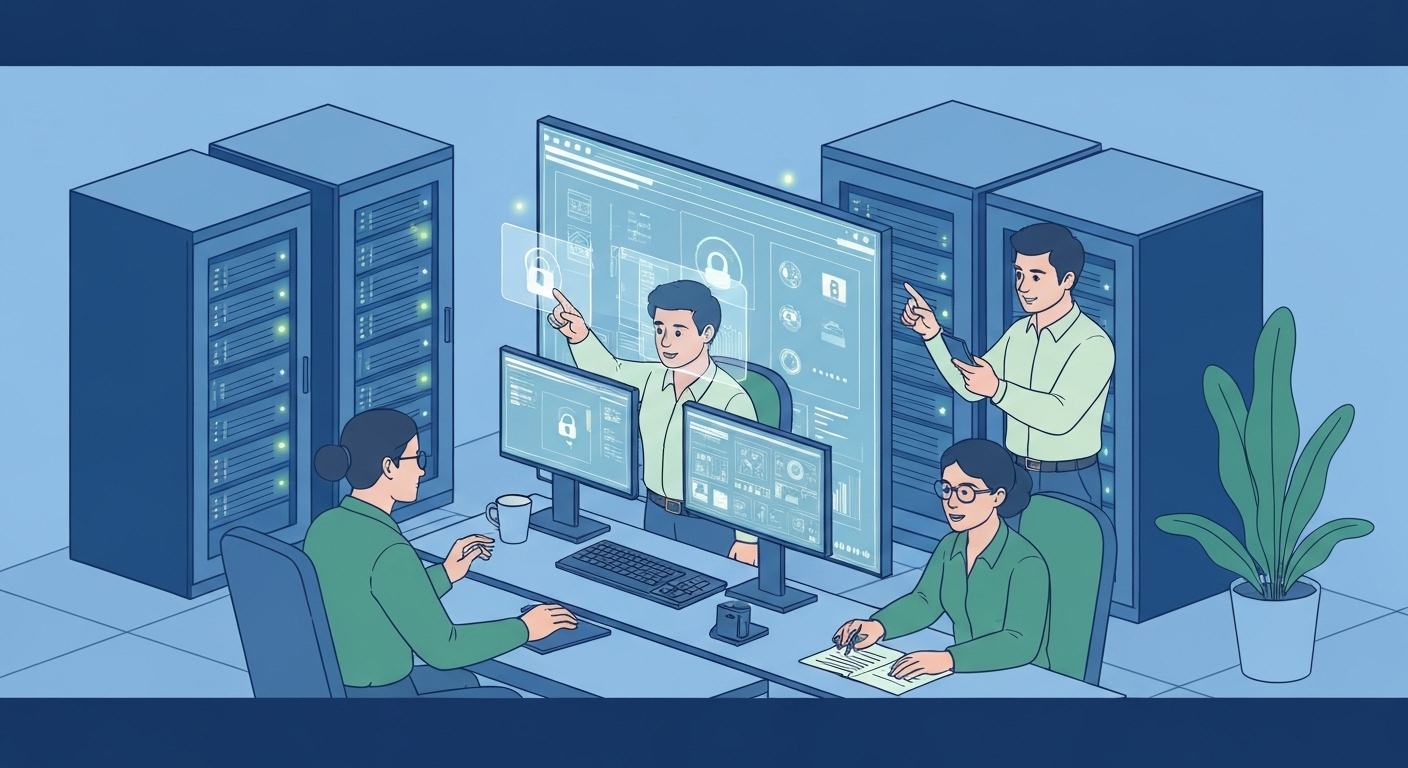 Infographie des principaux risques cyber pour les centres de données en 2025