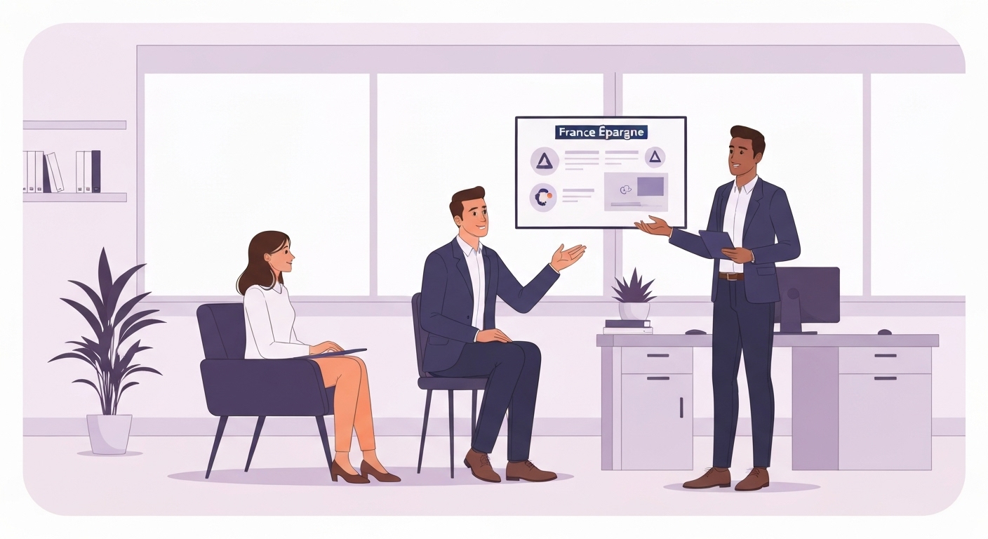 Expert France Épargne conseillant un client sur la protection cyber de son infrastructure