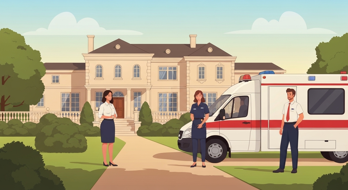 Service d'assistance intervenant sur propriété de prestige