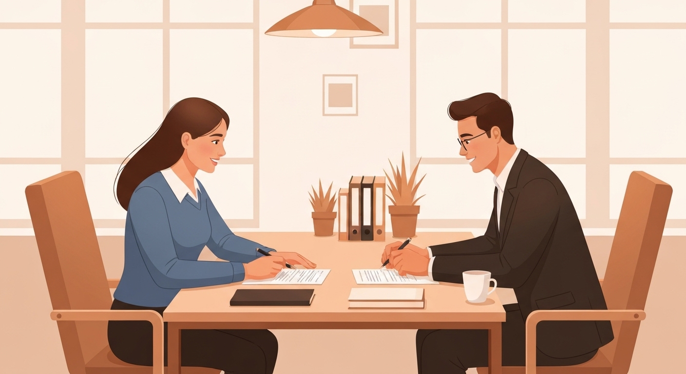 Propriétaire d'espace de coworking consultant un expert en assurance