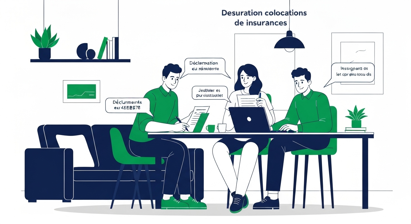Illustration : Checklist démarches déclaration sinistre assurance colocation