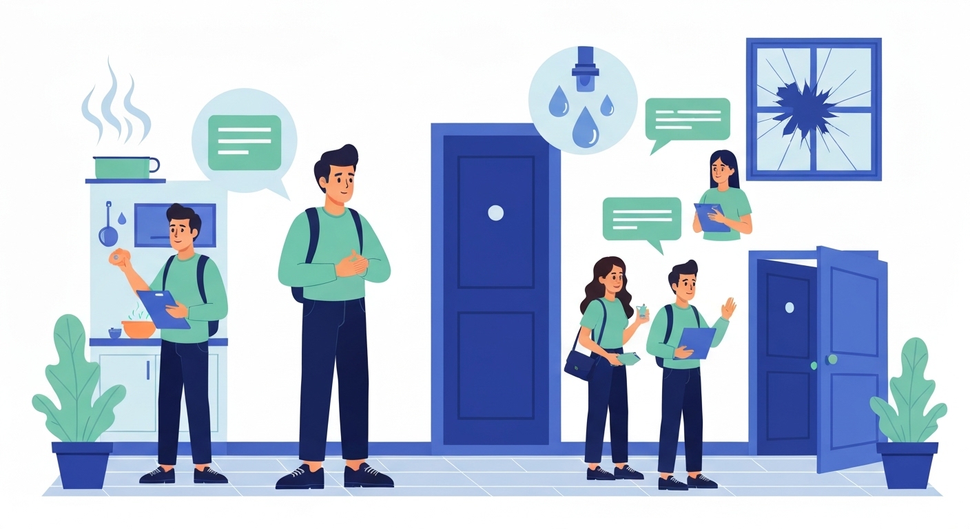 Illustration : Statistiques sinistres fréquents en colocation étudiante