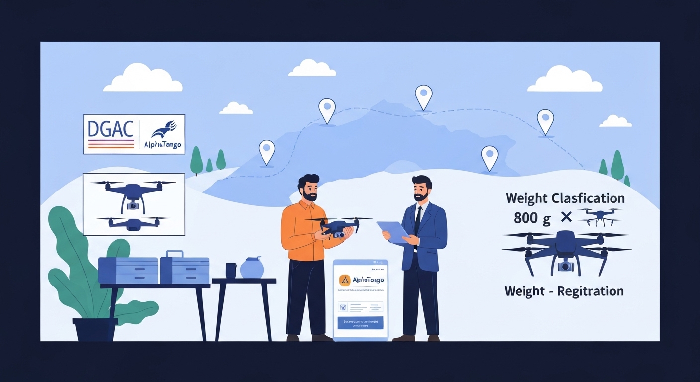 Schéma de la réglementation drone en France 2025