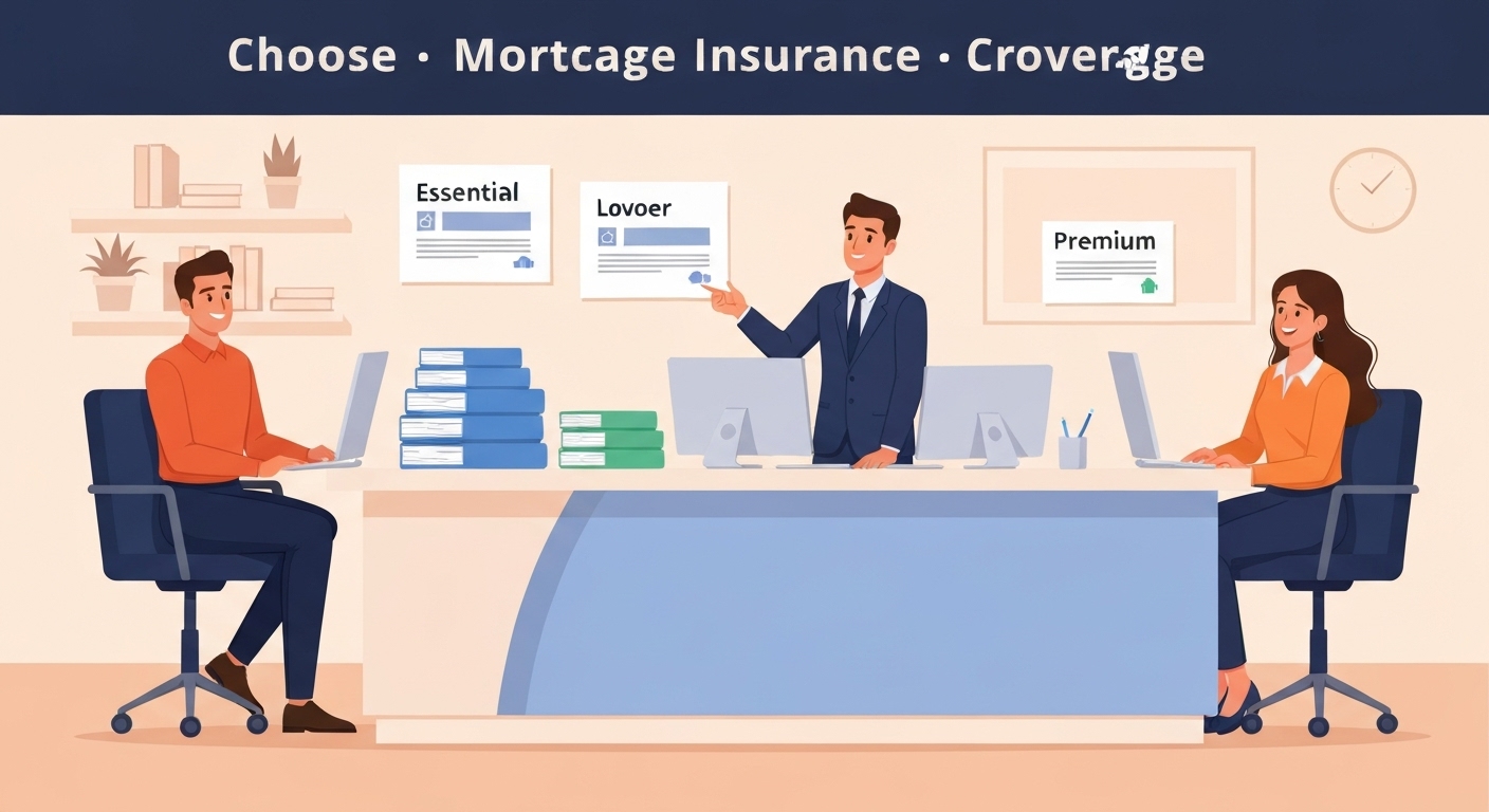 Tableau comparatif des niveaux de garanties en assurance emprunteur : essentiel, confort, premium