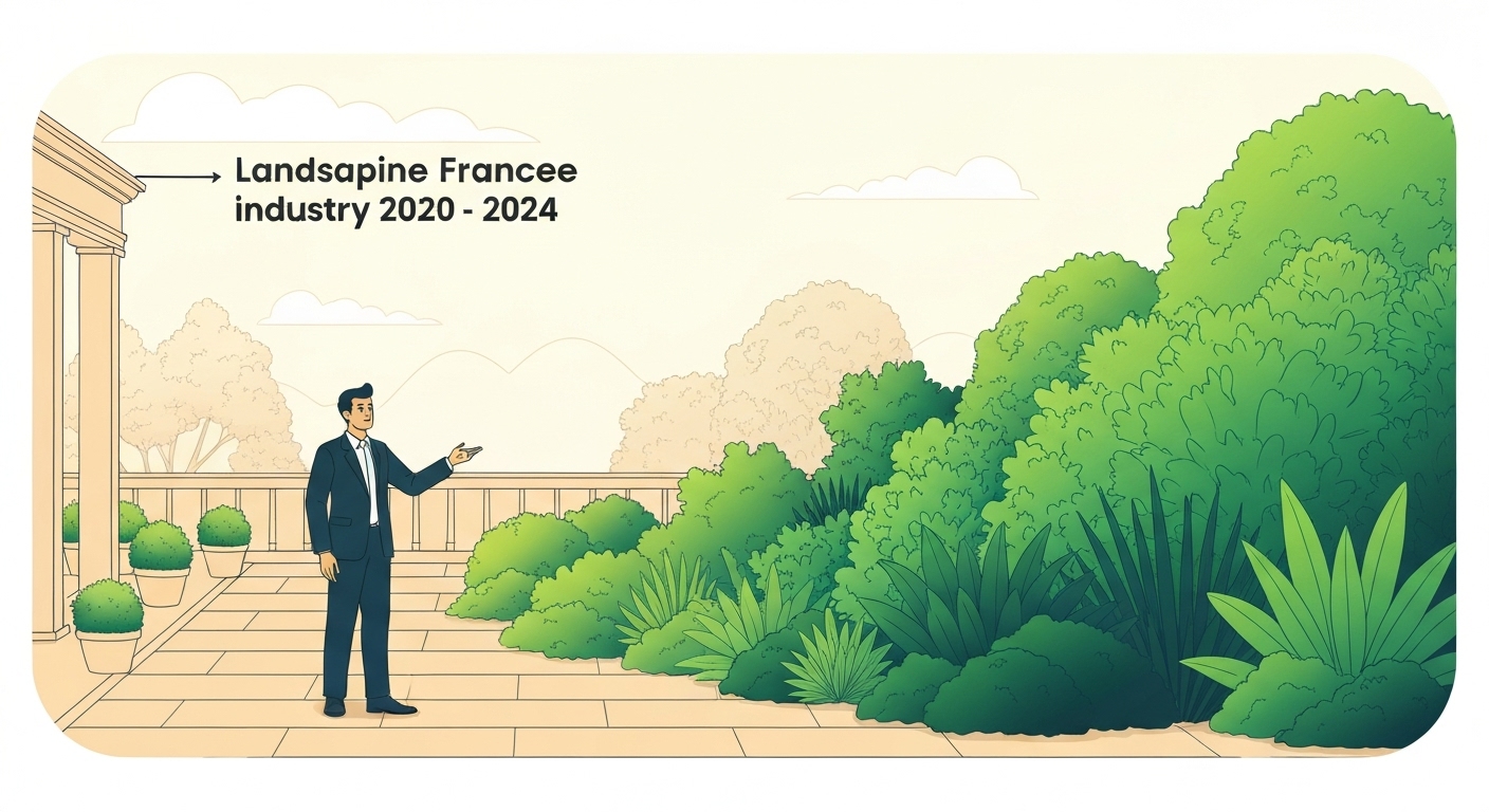 Graphique évolution marché paysage France 2020-2024