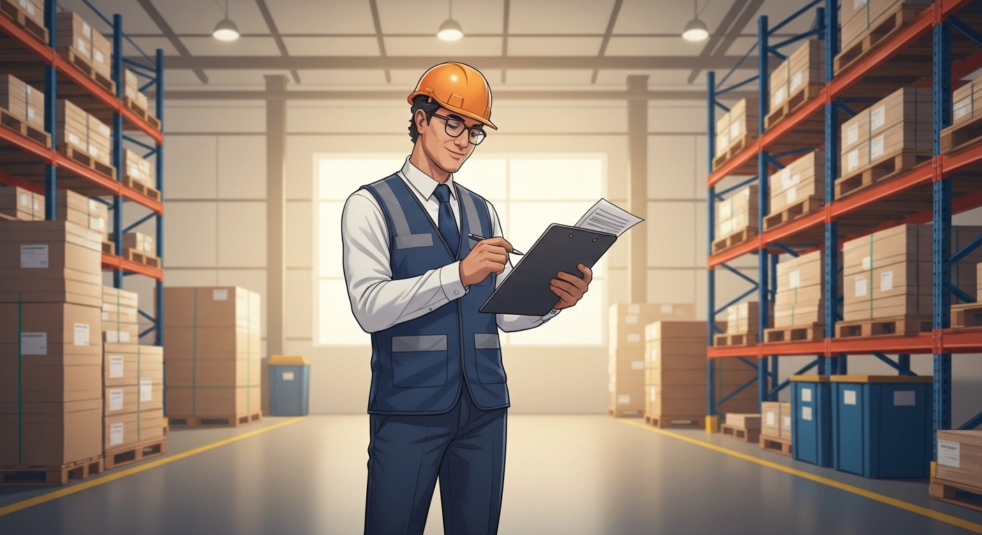 Responsable logistique français analysant les options d'assurance pour ses envois internationaux