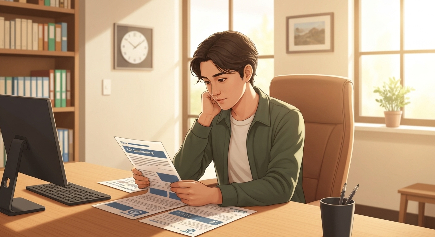 Jeune conducteur comparant différentes offres d'assurance auto