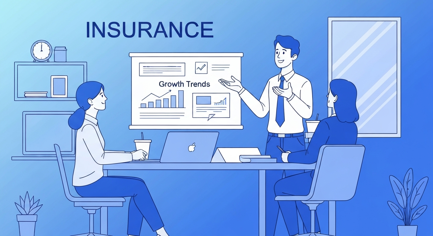 Graphique montrant l'évolution du marché de l'assurance dommages aux biens