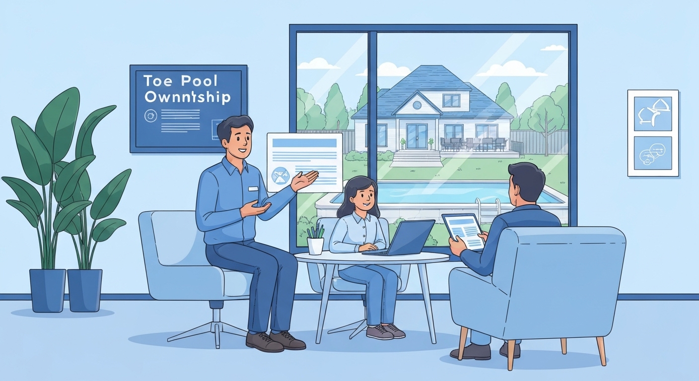 Comparaison visuelle entre piscine enterrée et piscine hors-sol avec leurs spécificités d'assurance