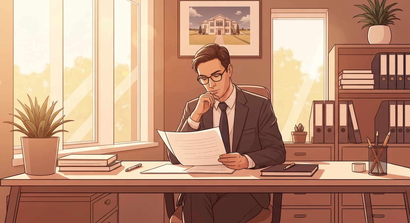 Investisseur français examinant des documents immobiliers internationaux