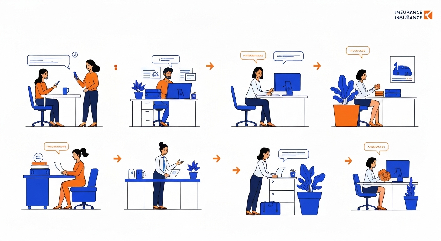 Diagramme du processus de réclamation d'assurance voyage