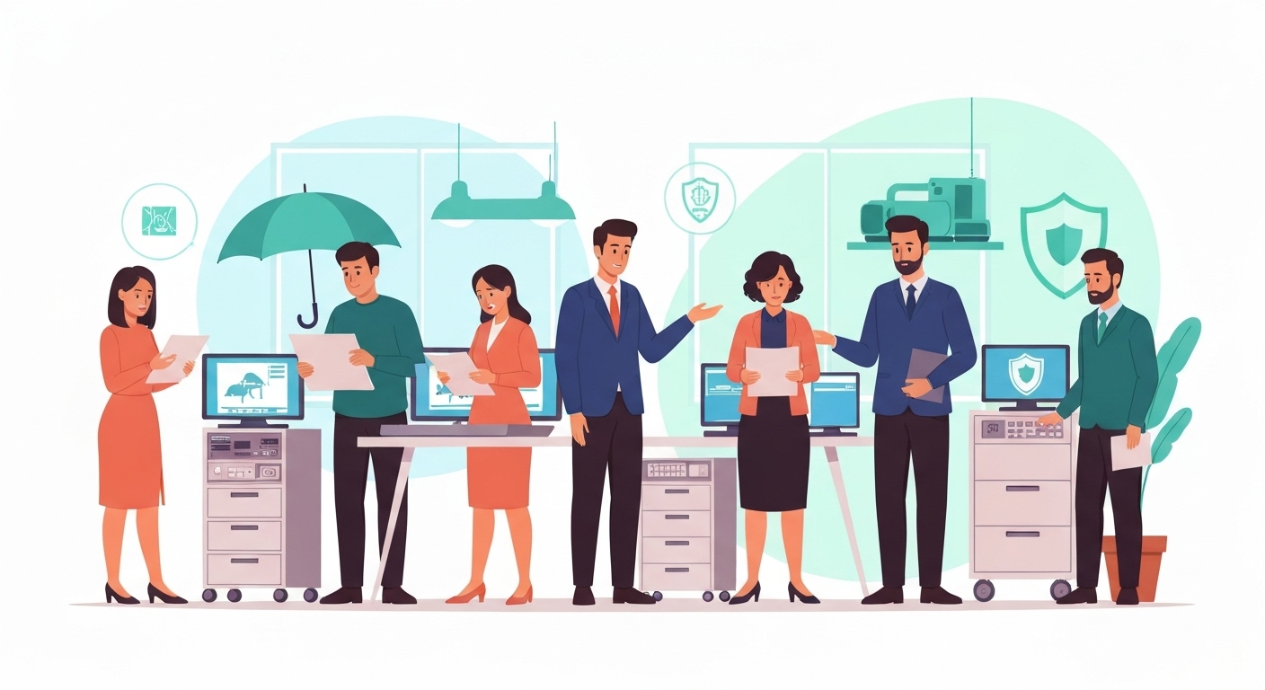 Infographie des risques couverts par l'assurance matériel professionnel