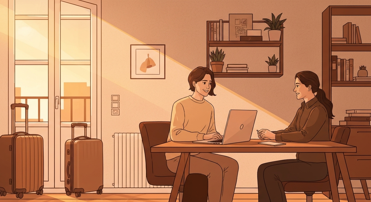 Illustration : Nomade digital consultant France Épargne pour son assurance