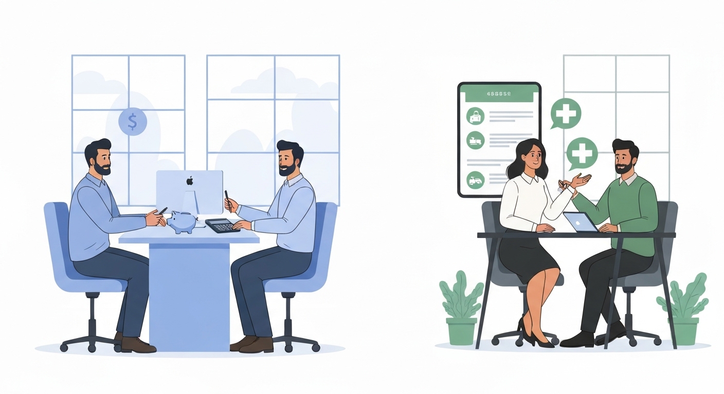 Infographie comparant les types de contrats d'assurance obsèques