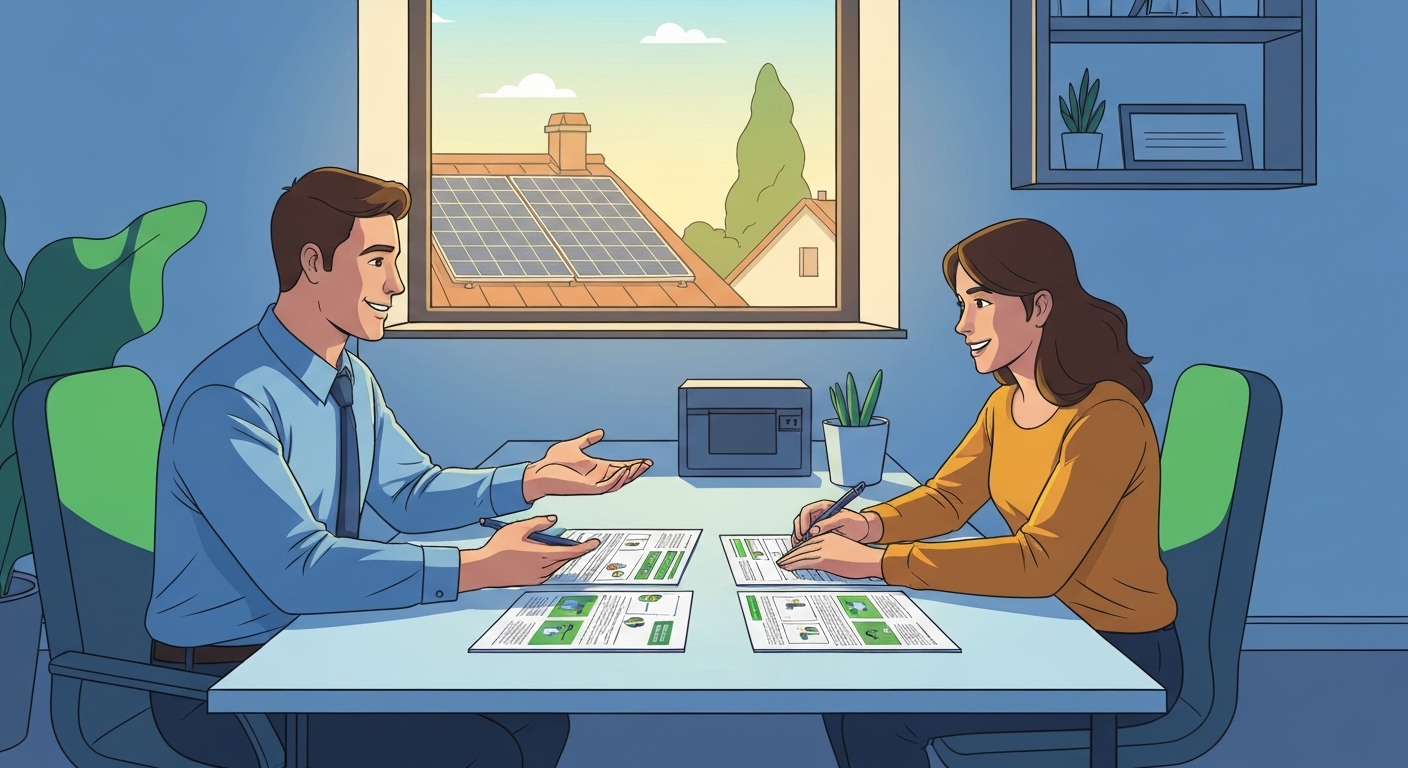 Illustration : Tableau comparatif des tarifs d'assurance panneaux solaires