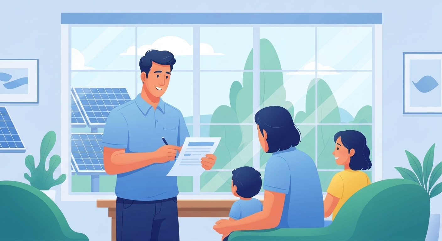 Illustration : Illustration de la garantie décennale pour installation panneaux solaires