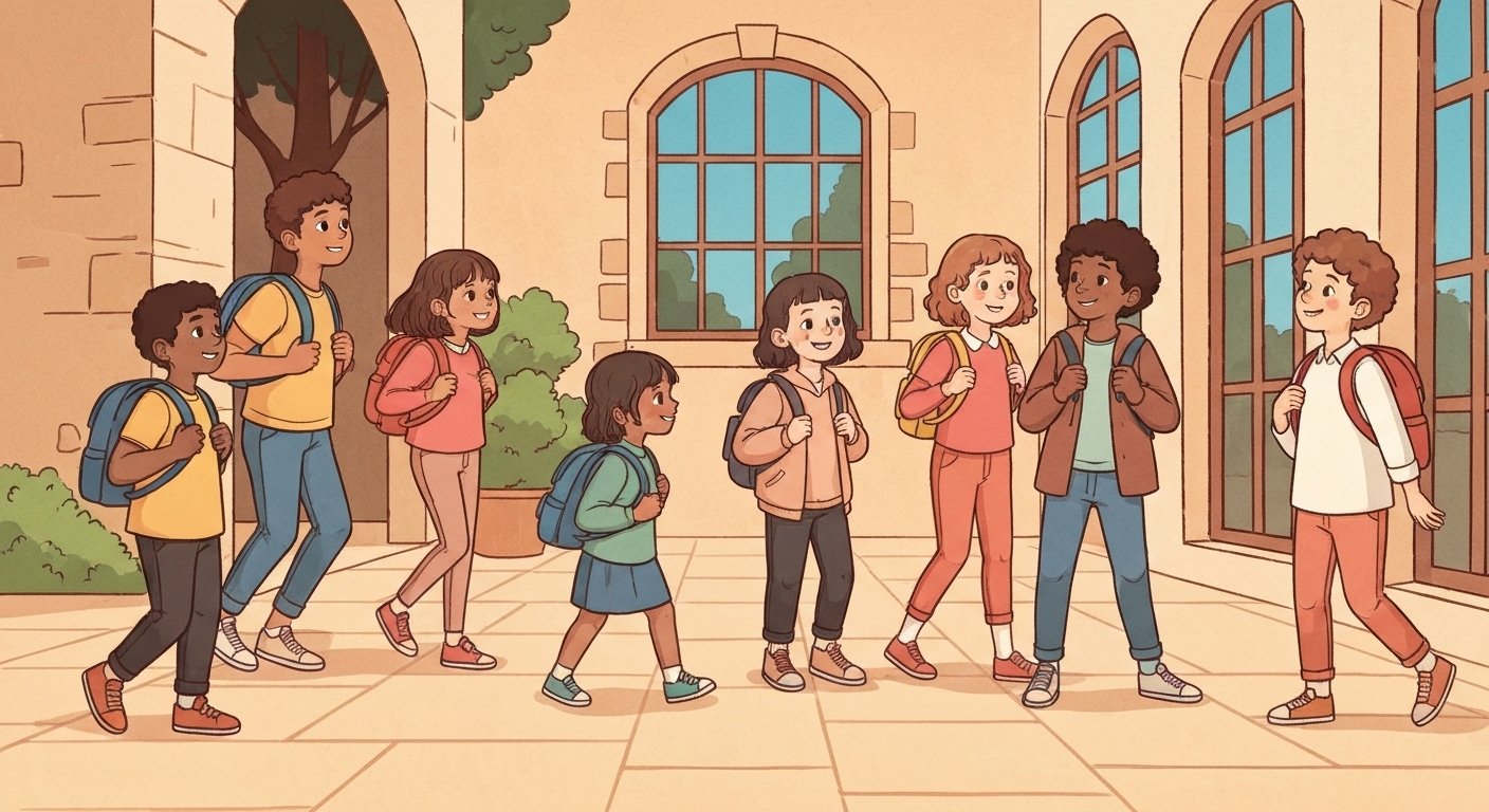 Enfant protégé pendant les activités scolaires et extrascolaires